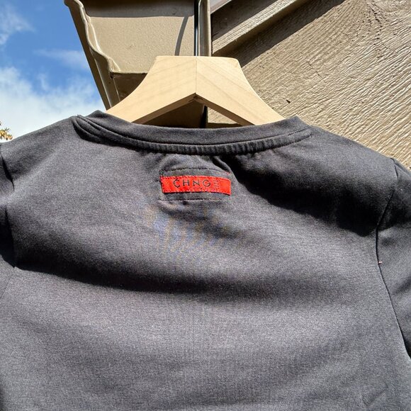 NWOT CHNGE "Sorry I Don't Date Misogynitst" Black Cropped T-Shirt XXS - Picture 7 of 9